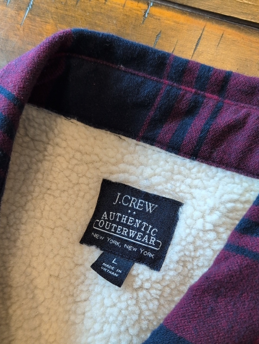 J. Crew Sherpa Linen Flannel Jacket - Picture 3 of 8